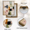 Set of 2 Neutral Pastel Textured Abstract Canvas Wall Art Organic Modern Decor