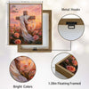 He is Risen Cross White Drape Rose Field Religious Canvas Wall Art