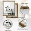 Novelty Penguin Bath Wall Canvas, Monochrome Penguins Splashing In Bathtub Artwork, Fun Powder Room Home Decor
