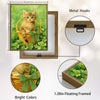 Cute Kitten Shamrock St Patrick Canvas Print