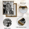 Funny Lion On Toilet Reading Newspaper Canvas Wall Art Cool Bathroom Decor