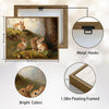 Woodland Forest Baby Rabbits Canvas Wall Art