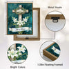 He Is Risen Cross Lily Canvas Wall Art