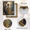Inspirational Jesus Prayer Canvas Wall Art, Jesus With Open Uplifted Hands Garden Vintage Oil‑Style Religious Poster