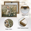Wild Rabbit Daisy Meadow Canvas Wall Art