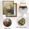 Easter Wicker Basket Colorful Eggs Wildflower Canvas Wall Art