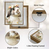Lop Ear Rabbit Floral Crown Portrait Canvas Wall Art