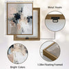 2 Piece Modern Muted Tone Urban Block Abstract Canvas Prints Thick Texture Contemporary Neutral Cityscape Wall Art