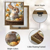 Brown Bunny Wicker Basket Daffodils Easter Eggs Canvas Wall Art