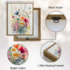 Set of 3 Colorful Watercolor Wildflower Framed Wall Art Botanical Floral Prints