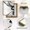 Set of 2 Black Ink Flow Abstract Canvas Wall Art Minimalist Translucent Ribbon Line Framed Wall Decor Living Room Bedroom