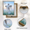He Is Risen Wooden Cross White Cloth Easter Canvas Wall Art