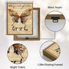 Let It Be Whisper Words of Wisdom Framed Wall Art Vintage Butterfly Music Lyric Print