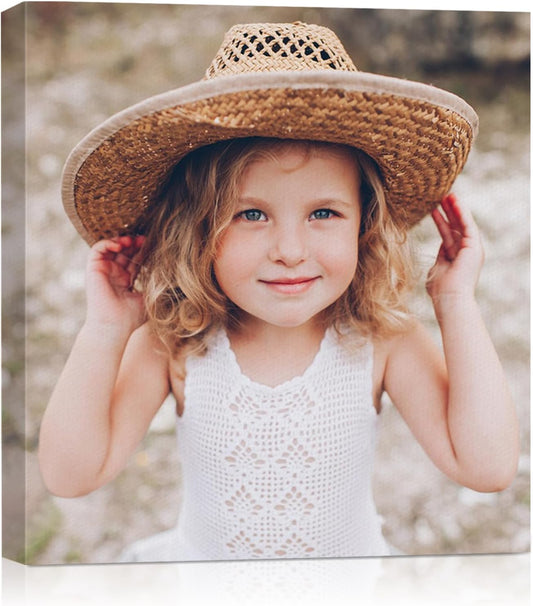 Canvas Prints with Your Photos, Personalized Photo To Canvas Print for Bedroom, Living Room, Farmhouse Office Decor,Custom Canvas Wall Art for Gifts