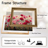 Vibrant Poppy Field Framed Wall Art, Impressionist Floral Canvas Print