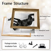 Funny Black Dog Selfie On Toilet Canvas Wall Art Cute Bathroom Decor