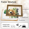 Golden Retriever St Patrick's Welcome Canvas Print