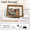 Retro Newspaper No Money No Honey Wall Canvas, Dollar Curlers Fashion Statement Print, Funky Maximalist Home Wall Decor