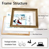 Merry Christmas Snowman Deer Cardinal Framed Wall Art Christmas Decoration