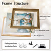 White Bunny Blue Bow Easter Eggs Still Life Canvas Wall Art