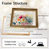 Set of 3 Colorful Watercolor Wildflower Framed Wall Art Botanical Floral Prints
