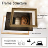 Vintage Stacked Pumpkin Jack‑O‑Lantern Halloween Framed Wall Art Print