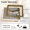 Vintage Standing Bunny Bluebell Butterflies Easter Eggs Canvas Wall Art