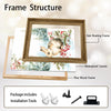 Winter Bunny Rabbit Framed Wall Art Watercolor Christmas Forest Print
