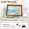 Open White Window Beach Sailboat Canvas Print, Coastal Ocean View Horizontal Wall Art