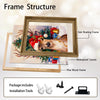 Christmas Reindeer Santa Hat Framed Wall Art Christmas Decoration