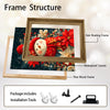 Christmas Snowman Poinsettia Framed Wall Art Vibrant Winter Floral Holiday Print