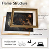 Haunted Castle Full Moon Jack‑O‑Lantern Halloween Framed Wall Art Print