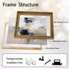 2 Piece Modern Muted Tone Urban Block Abstract Canvas Prints Thick Texture Contemporary Neutral Cityscape Wall Art
