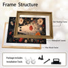 Vintage Ghost Wildflower Starry Night Halloween Framed Wall Art Print