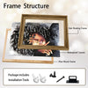 I Am African Woman Canvas Wall Art, Inspirational Afro Black Woman Positive Affirmation Portrait Painting, Motivational Black Girl Magic Wall Decor