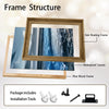 Set of 3 Rocky Beach Ocean Wave Sunset Seascape Framed Wall Art Prints