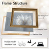 Minimalist Motivational Canvas Poster, Sparkling White Water Lily Reflection Inspirational Quote Wall Art for Home Workspace