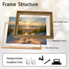 Beach Dunes Sunset Footprints Canvas Print, Coastal Seaside Horizontal Wall Art