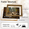 Inspirational Faith Quote Wall Print, He Left The 99 To Rescue Me Muddy Lost Lamb Forest Scene Christian Canvas