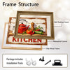 Red Kettle Rustic Kitchen Canvas Wall Art