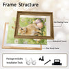 Watercolor Bunny Wildflower Meadow Pastel Easter Eggs Canvas Wall Art