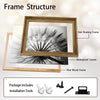 Set of 3 Black White Dandelion Inspirational Quote Framed Wall Art Prints