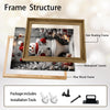 Snowman in Santa Hat Reading Newspaper On Toilet Christmas Framed Wall Art