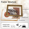 Set of 2 Terracotta Palm Leaf Boho Botanical Neutral Canvas Wall Art