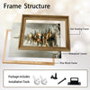 Snowy Lighted Christmas Tree Foggy Forest Framed Wall Art Christmas Decoration