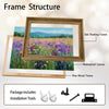 Vibrant Purple Wildflower Meadow Canvas Wall Art Impressionist Country Home Decor