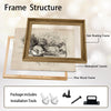 Vintage Sketch Santa Framed Wall Art Antique Drawing Farmhouse Christmas Print
