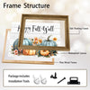 Happy Fall Y'all Teal Pumpkin Watercolor Framed Wall Art Print