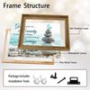 Serenity Prayer Framed Wall Art Beach Stacked Stones Butterfly Inspirational Print