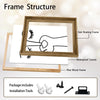 Abstract One Line Art Pinching Nose Face Canvas Wall Art Minimalist Funny Bathroom Wall Decor